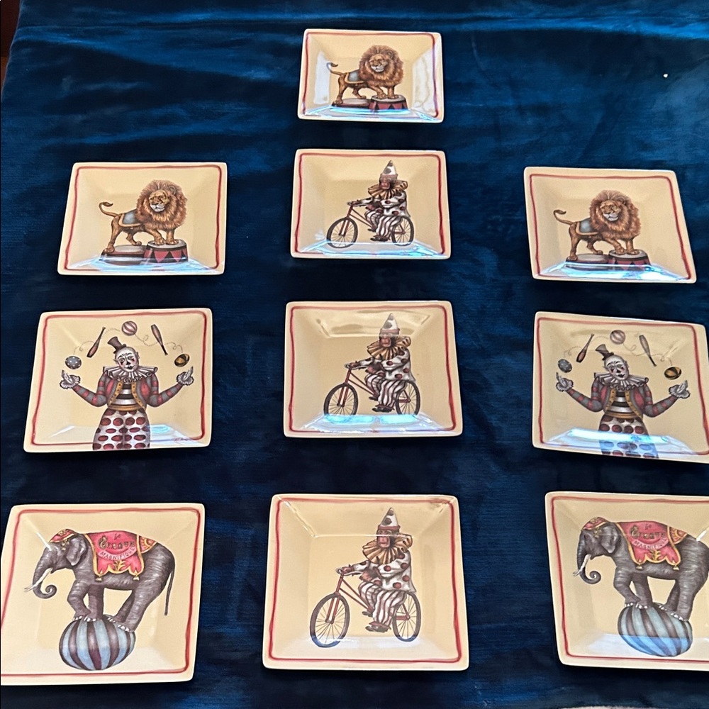 Circus themed plates